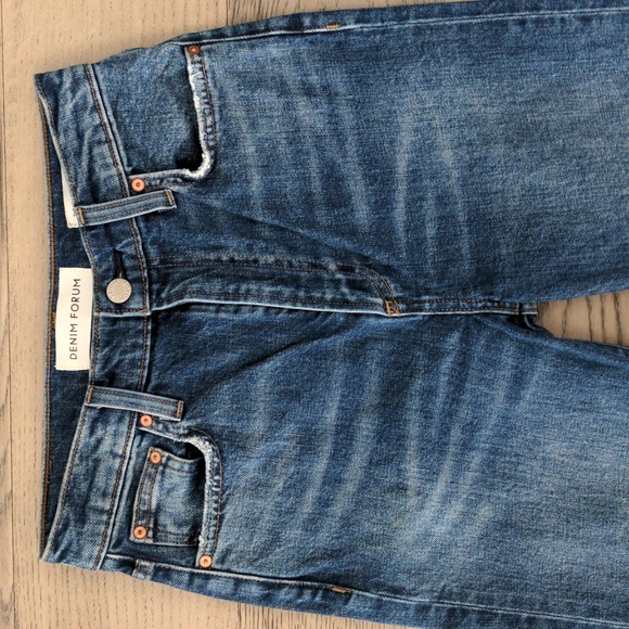 Denim Forum The Vintage Jane High Rise Boot jeans, blue, size 25 - Picture 2 of 7